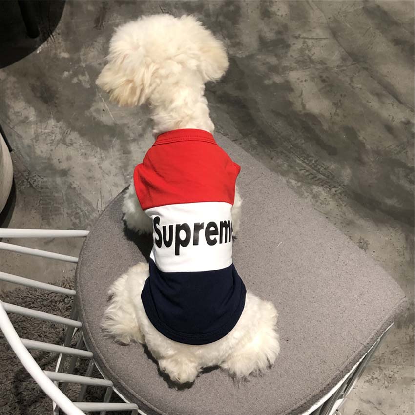 シュプリーム 犬服 かわいい supreme ペットウェア チョッキ ペット服 SUPREME 洋服